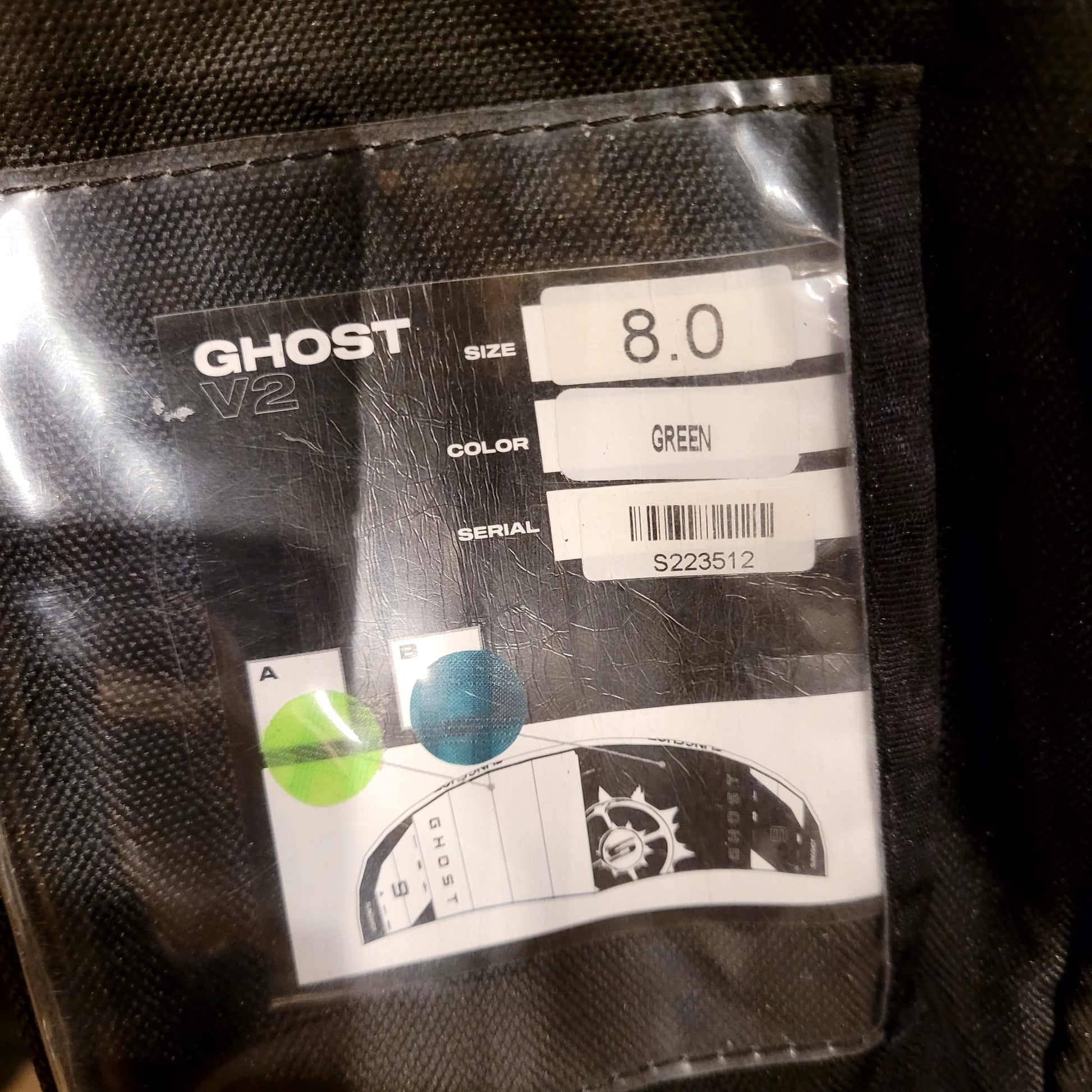 Slingshot 23 8m GHOST V2 Kite Only w/bag USED - Kites (GRADE B)