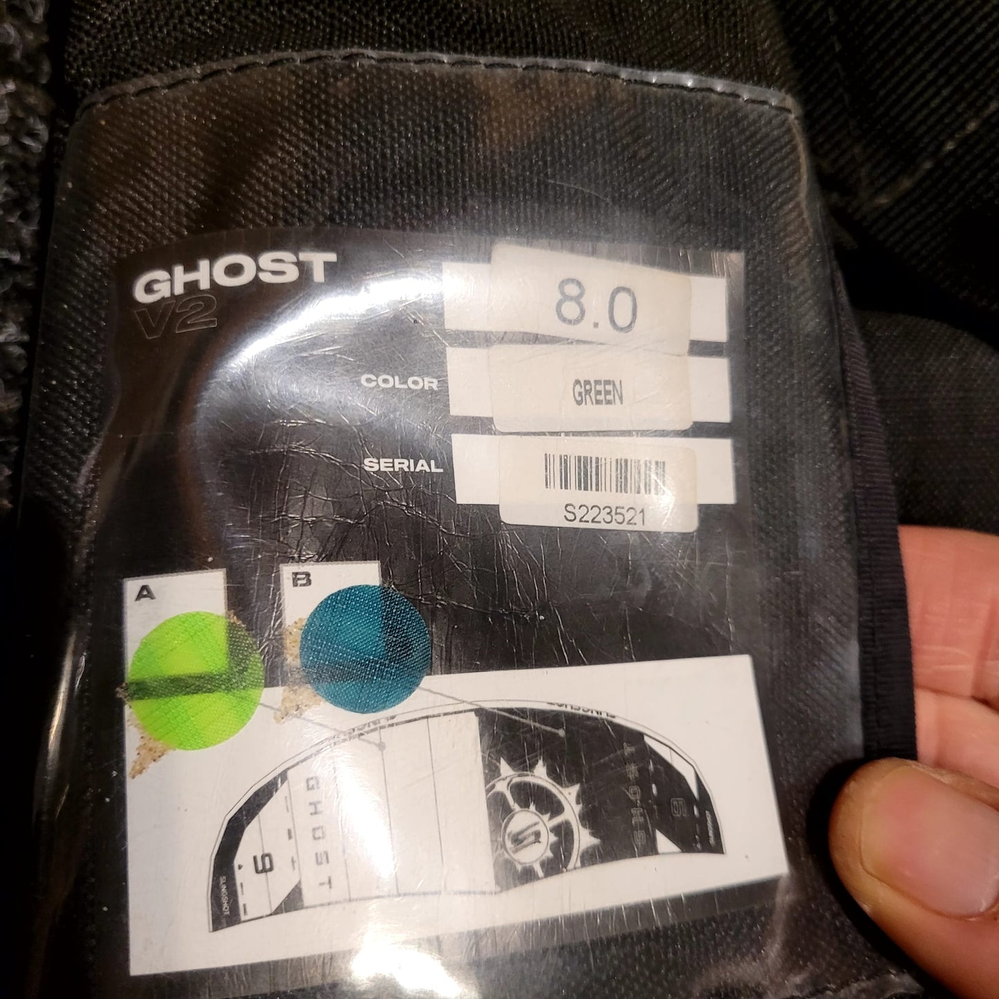 Slingshot 23 8m GHOST V2 Kite Only w/bag USED - Kites (GRADE C)