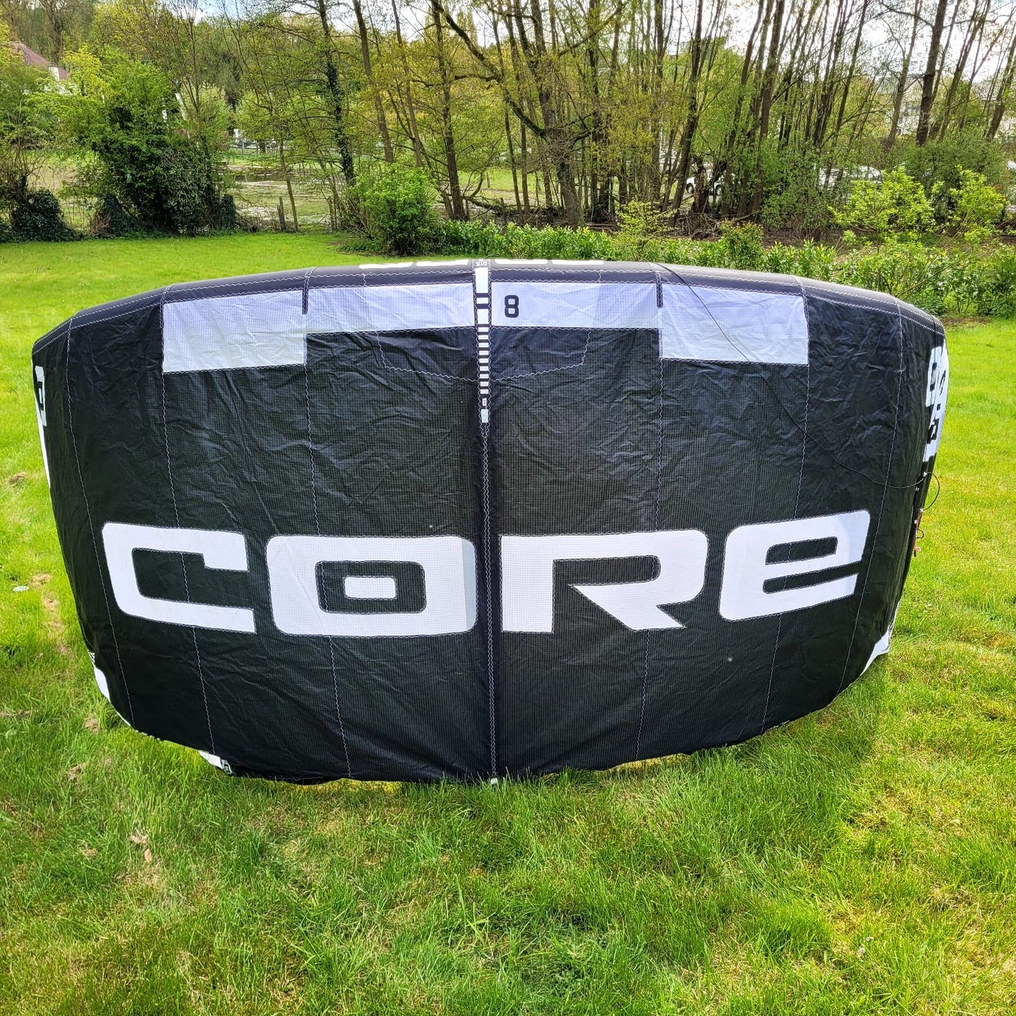 Core 8m GTS6 Kite Only w/bag BLACK USED | 22 - Kites (GRADE A)