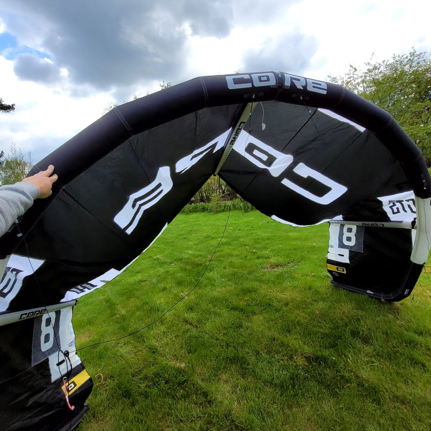 Core 8m GTS6 Kite Only w/bag BLACK USED | 22 - Kites (GRADE A)