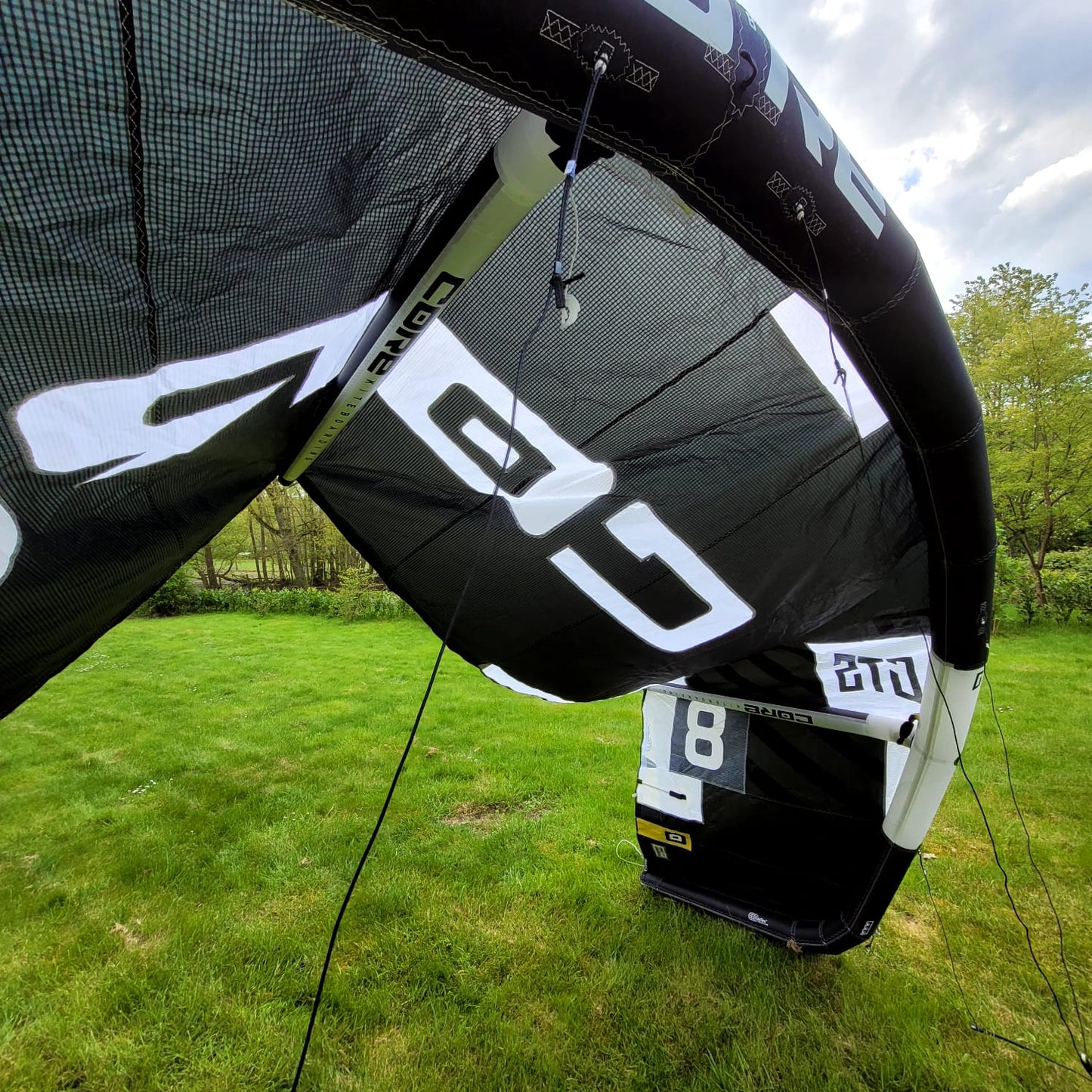 Core 8m GTS6 Kite Only w/bag BLACK USED | 22 - Kites (GRADE A)