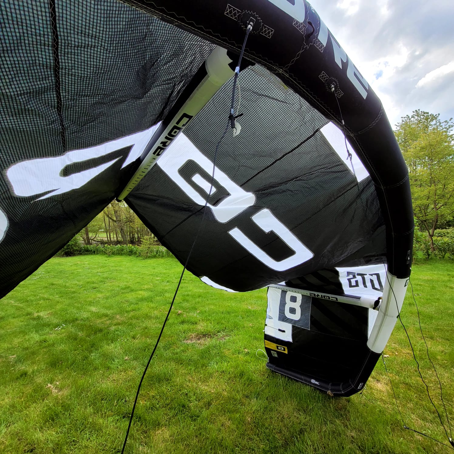 Core 8m GTS6 Kite Only w/bag BLACK USED | 22 - Kites (GRADE A)
