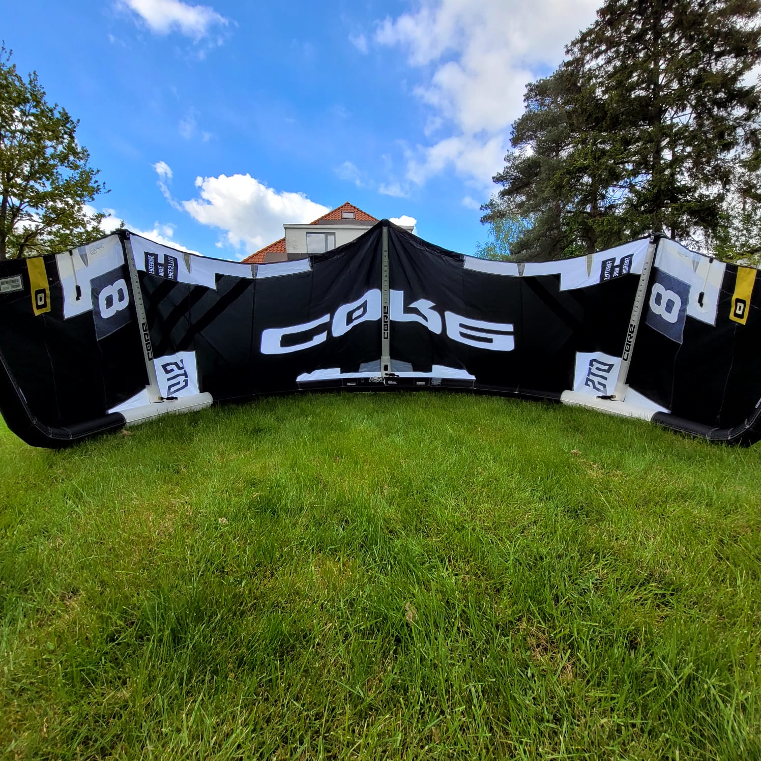 Core 8m GTS6 Kite Only w/bag BLACK USED | 22 - Kites (GRADE A)