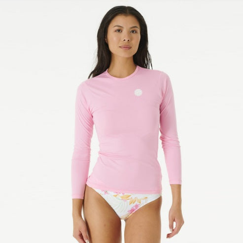 Rip Curl Whitewash Long Sleeve Uv Tee 12Twrv Light Pink - L/S Vests