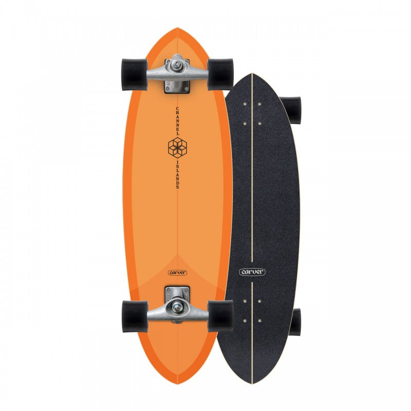 Carver CI Mid Orange 32" Surf Skate Complete - Surfskate Completes