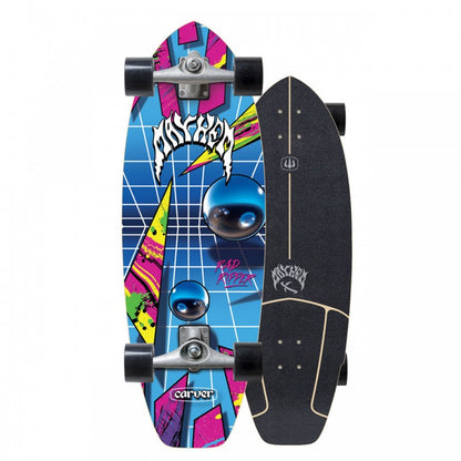 Carver x Lost Rad Ripper Neon 31" Surf Skate Complete - Surfskate Completes