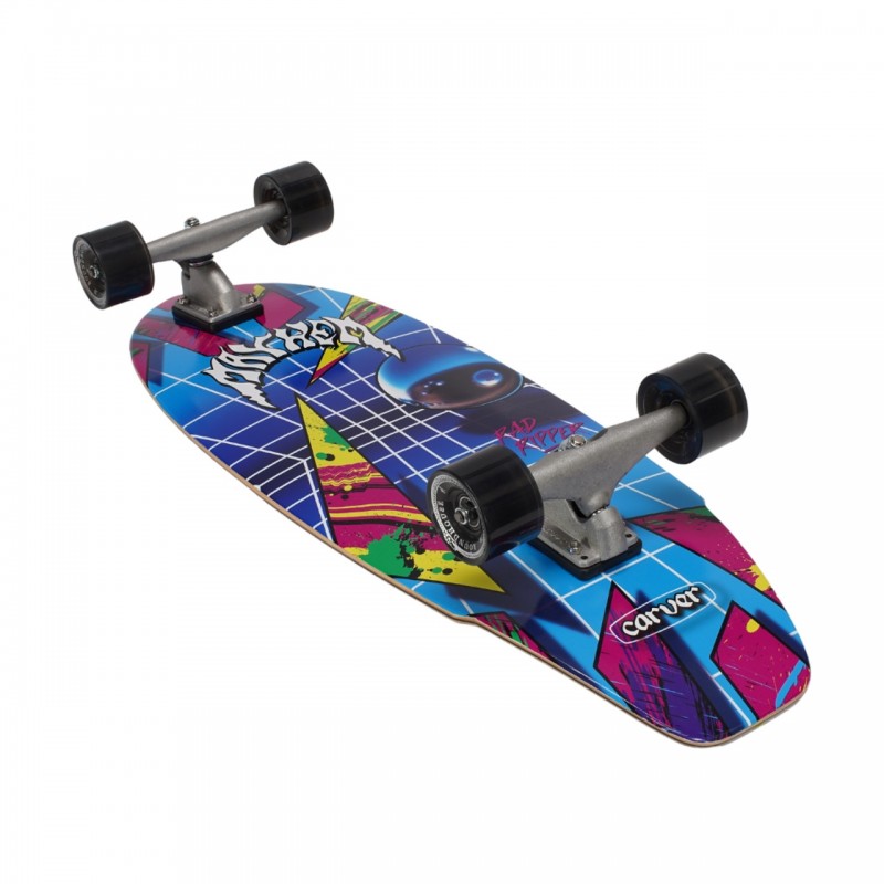 Carver x Lost Rad Ripper Neon 31" Surf Skate Complete - Surfskate Completes
