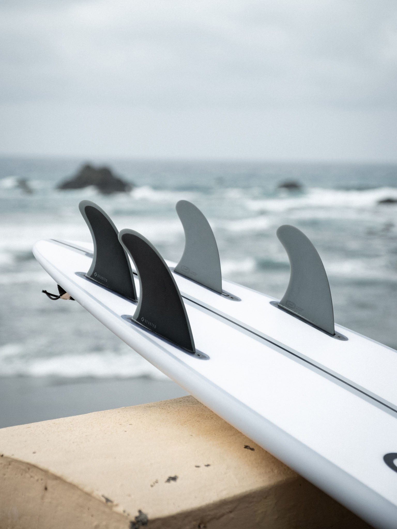 Devoted Csf Single Tab Quad Fibreglass Fin Set - Futures/Quad