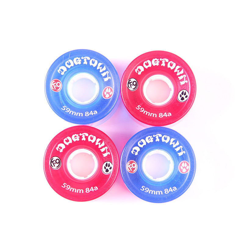 Dogtown K-9 CRUISER 59MM 84A WHEELS - BLUE/RED (4X) - Wheels