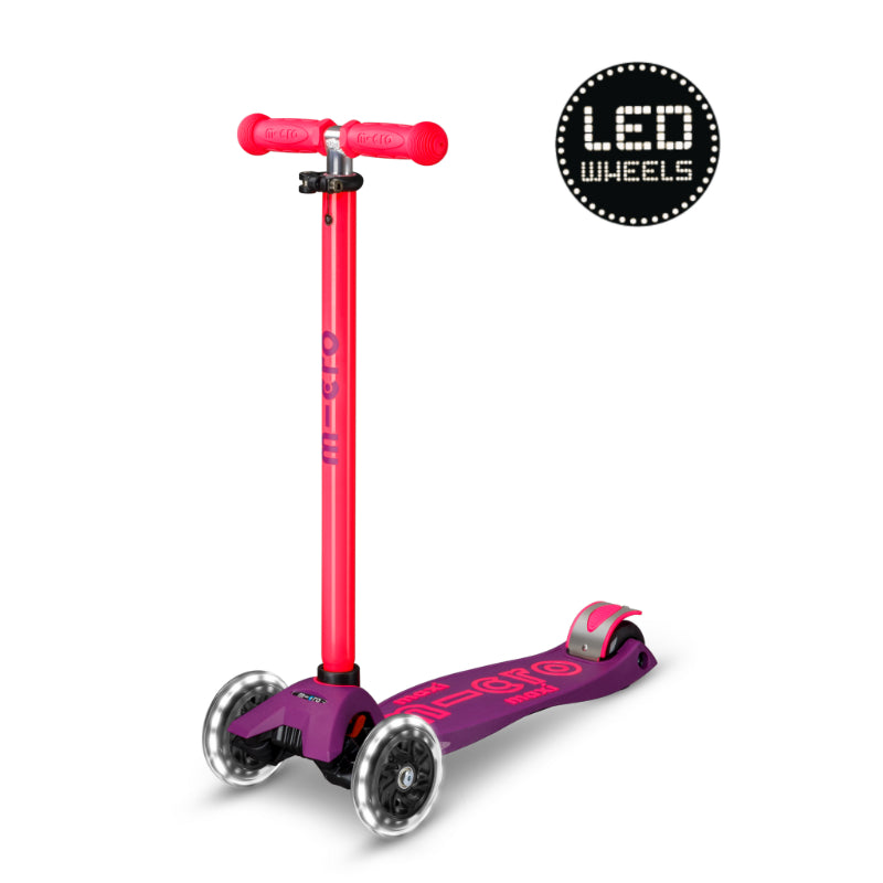 Micro MAXI Deluxe LED Neon - 3 Wheel Steps