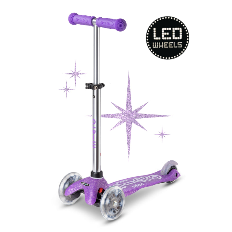 Micro MINI Deluxe Glitter LED - 3 Wheel Steps