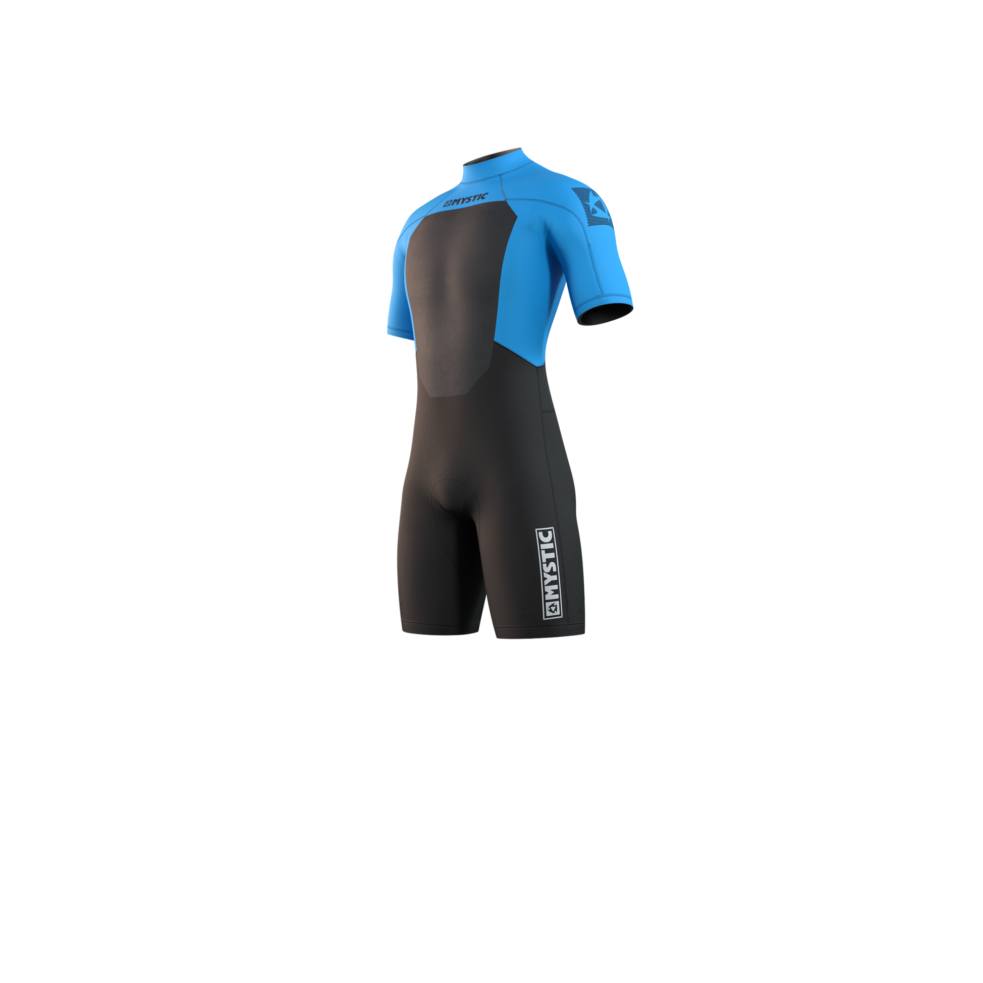 Mystic Brand Shorty 3/2mm Bzip Flatlock - Short Arm / Back-zip