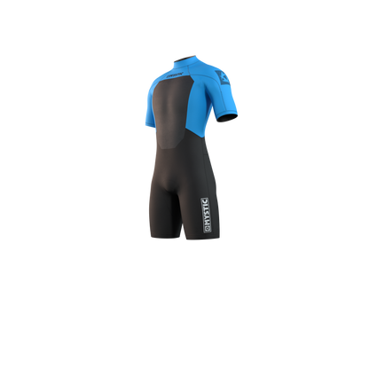 Mystic Brand Shorty 3/2mm Bzip Flatlock - Short Arm / Back-zip