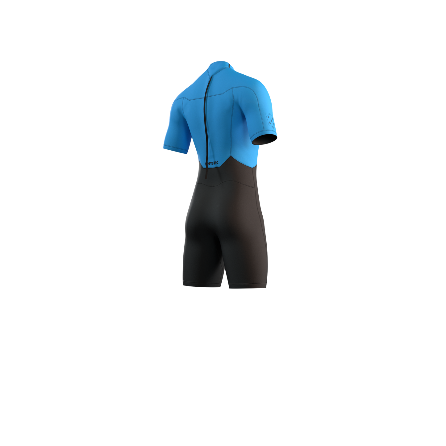 Mystic Brand Shorty 3/2mm Bzip Flatlock - Short Arm / Back-zip