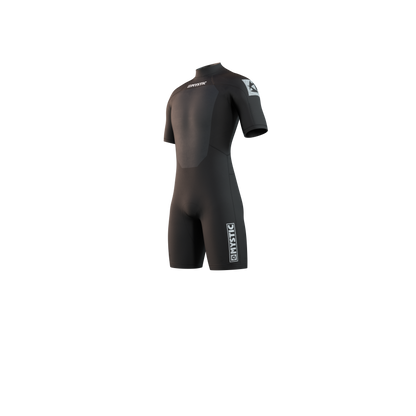 Mystic Brand Shorty 3/2mm Bzip Flatlock - Short Arm / Back-zip