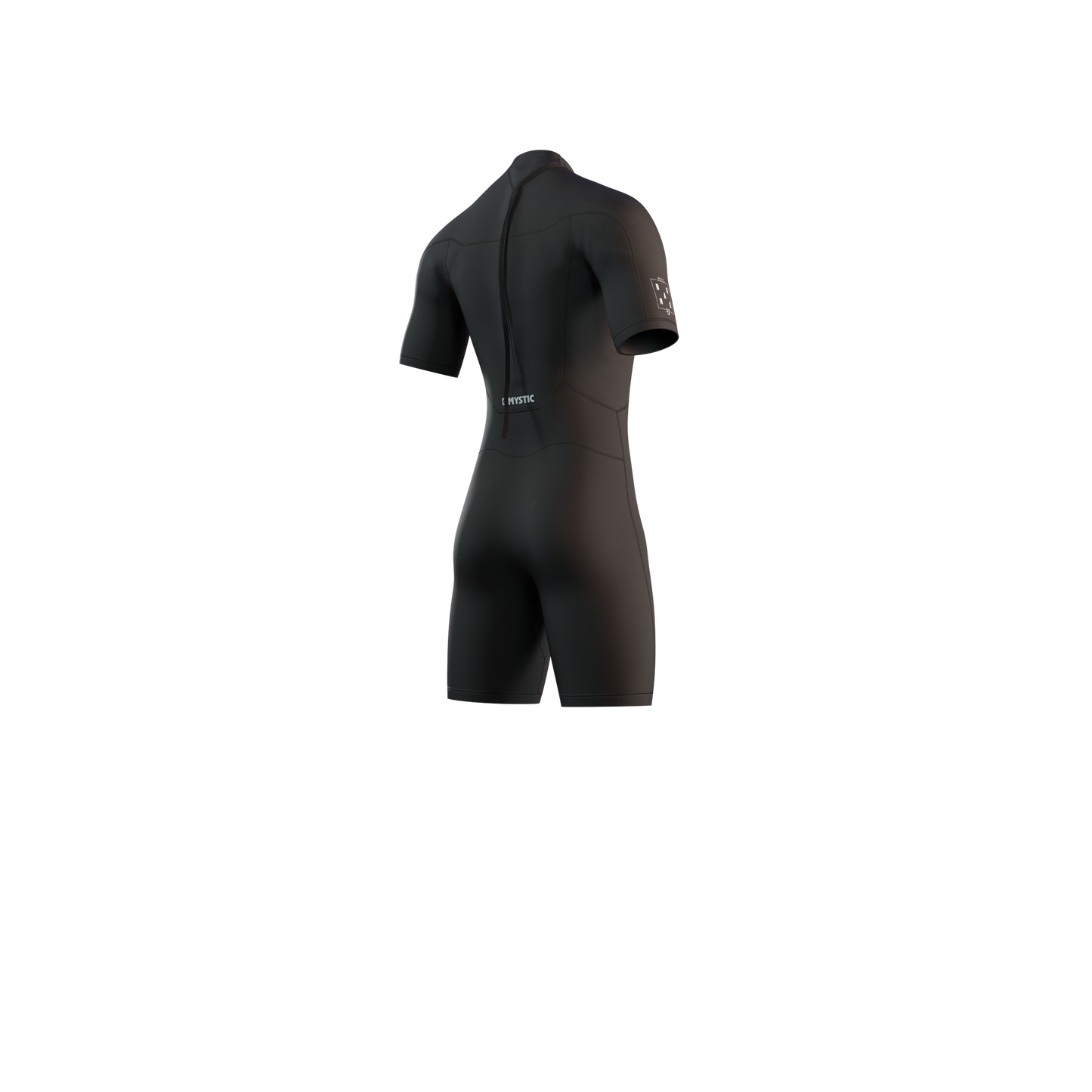 Mystic Brand Shorty 3/2mm Bzip Flatlock - Short Arm / Back-zip