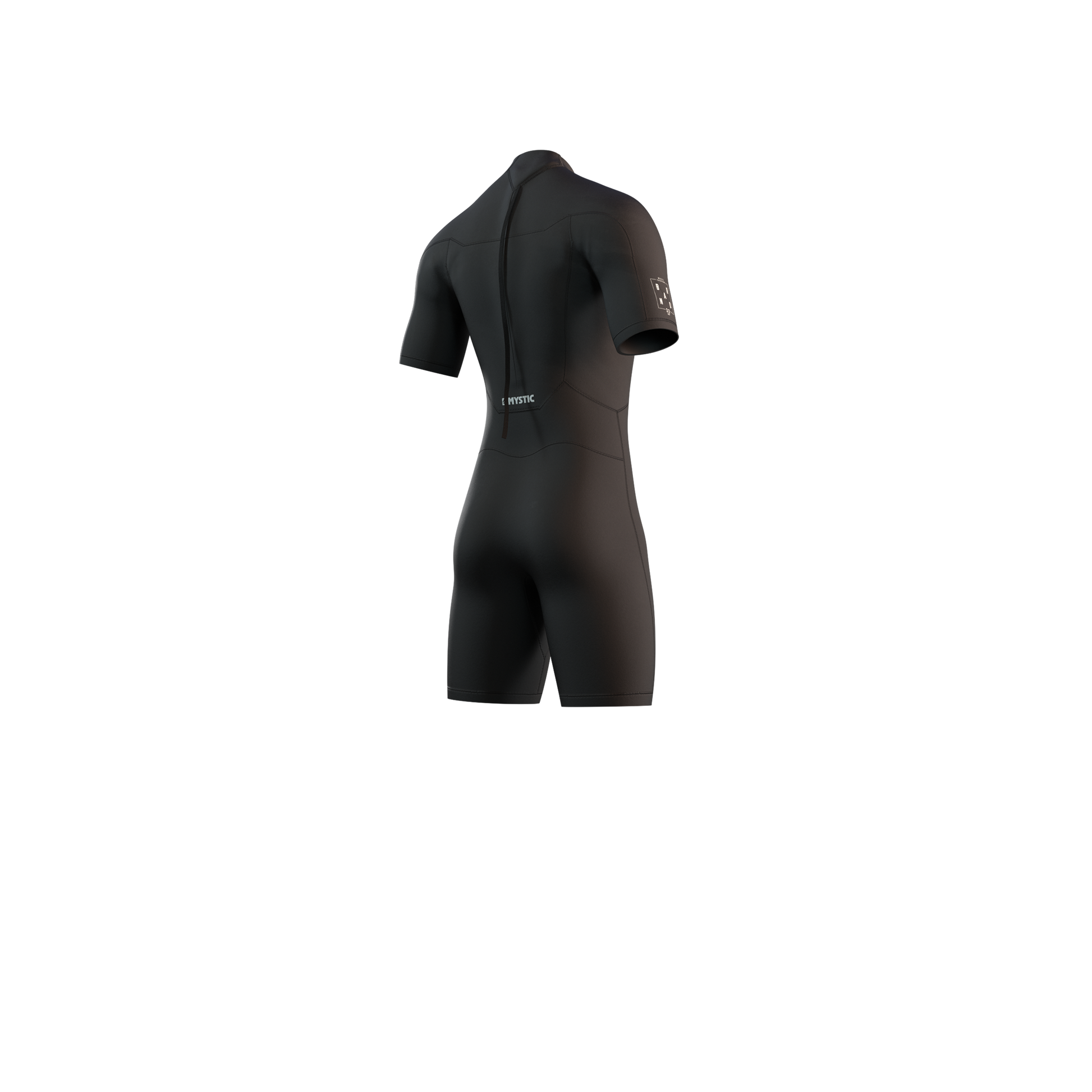 Mystic Brand Shorty 3/2mm Bzip Flatlock - Short Arm / Back-zip