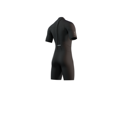 Mystic Brand Shorty 3/2mm Bzip Flatlock - Short Arm / Back-zip