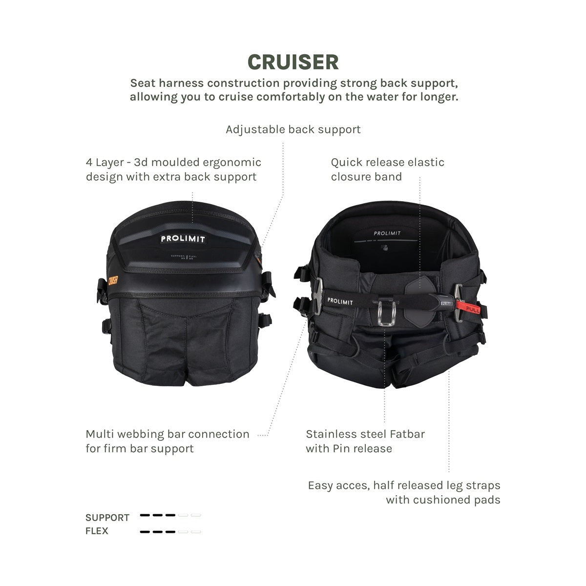 Prolimit Windsurf Seat Harness Cruiser