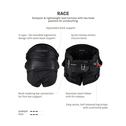 Prolimit Windsurf Seat Harness Race