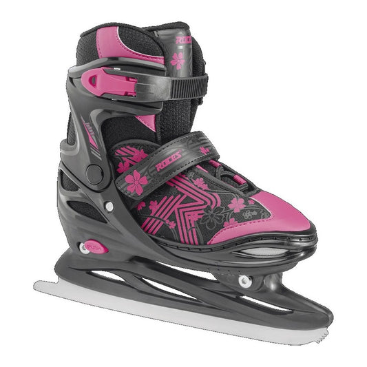 Roces Jokey Ice 3.0 Adjustable Ice Skates (Black/Pink)
