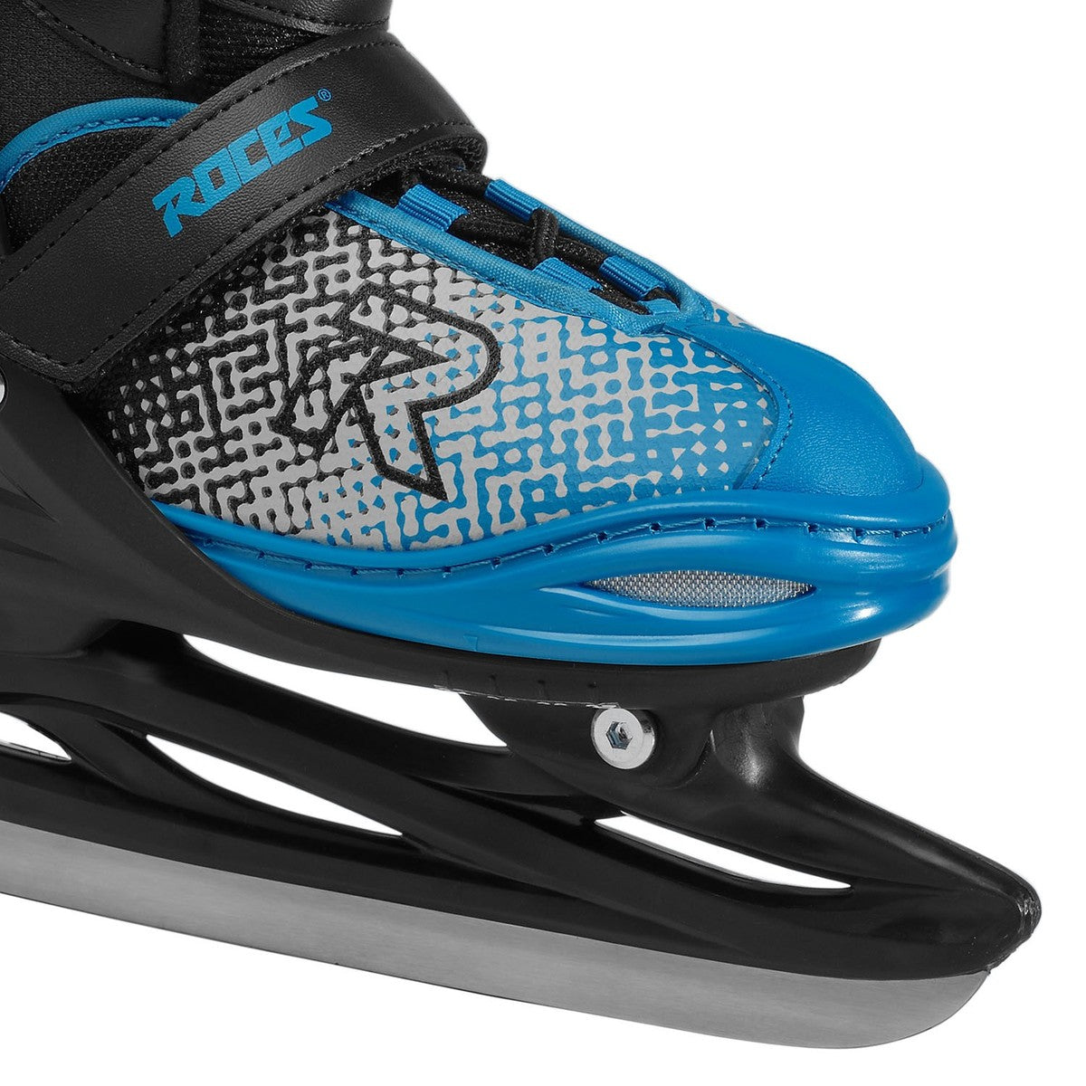 Roces Jokey Ice X Adjustable Ice Skates (Black/Blue)