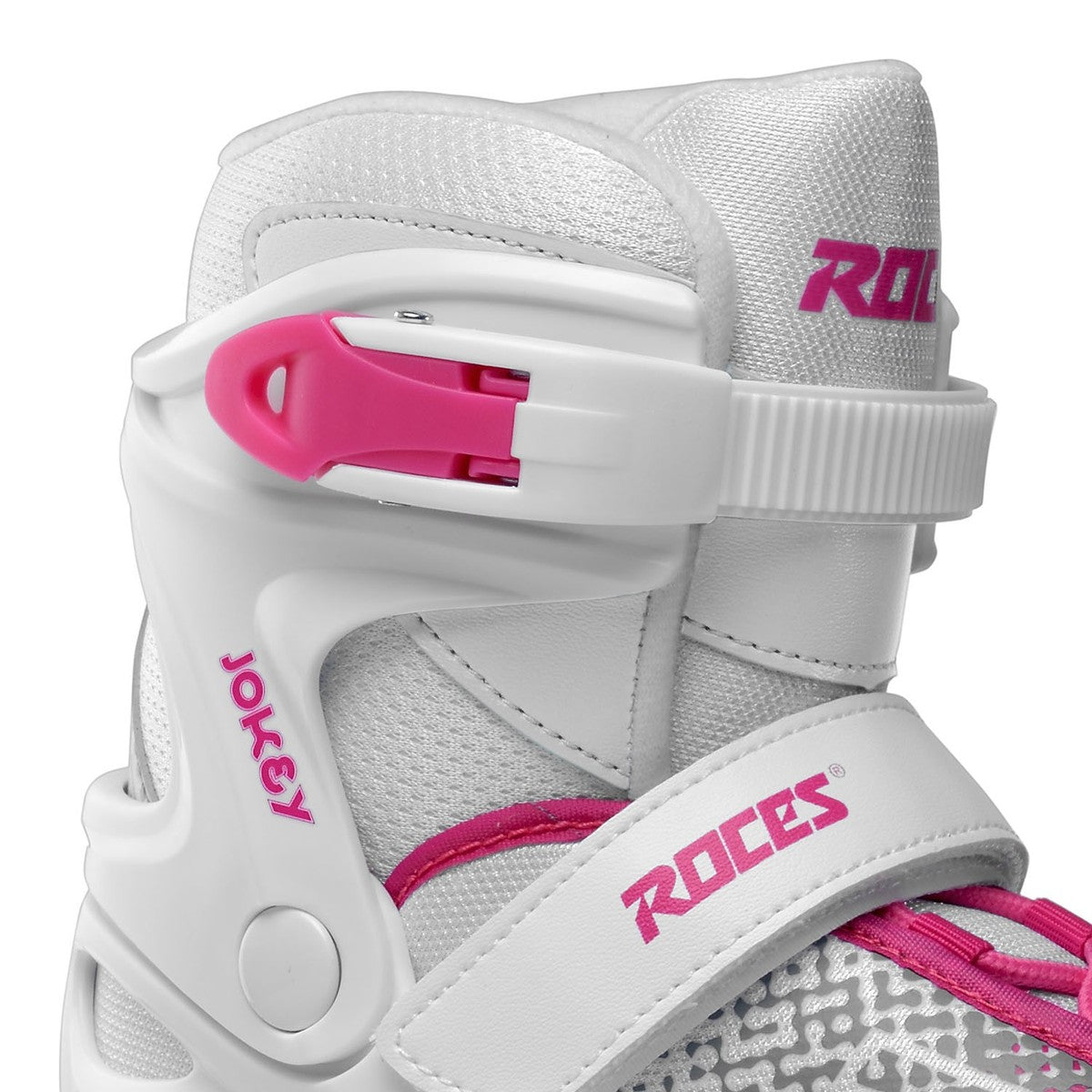 Roces Jokey Ice X Adjustable Ice Skates (White/Pink)