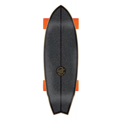 Santa Cruz X Carver Flame Dot Shark 31.5” Surfskate Complete - Surfskate Completes