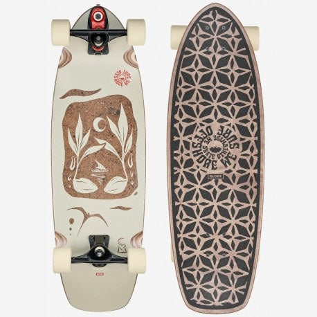 Globe Zuma SS Coconut/Niu Voyager - 31.5 - 10525397 - Complete Surf Skate - Surfskates