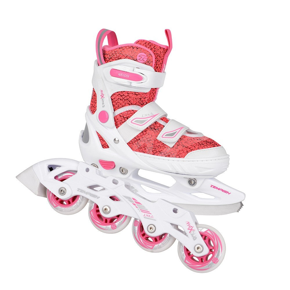 Tempish Enbo Girl Duo Adjustable Ice Skates and Inline Skates for Kids