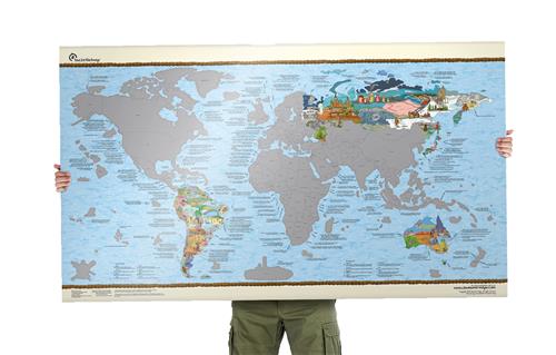 Awesome Maps Bucketlist Map Scratch Edition - Maps & posters