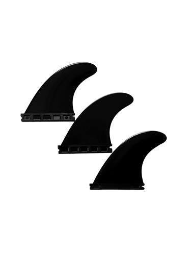 Devoted Thruster Fin Set Nylon Single Tab Black - Futures/Thruster