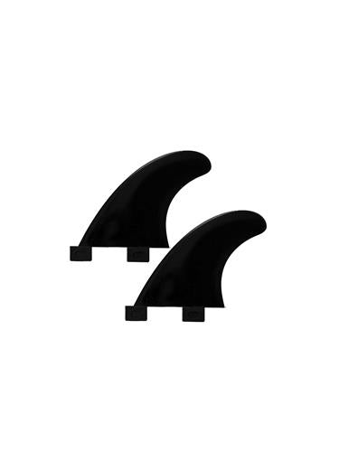 Devoted Sidebite Fin Set Nylon Dual Tab Black - FCS/Sidebites