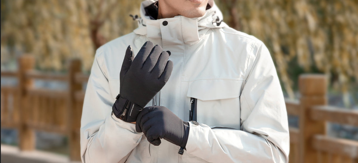 Xiaomi Electric Scooter Riding Gloves worn