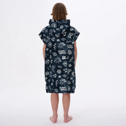 Rip Curl Hooded Towel Boy 003Bto - Blue - Ponchos