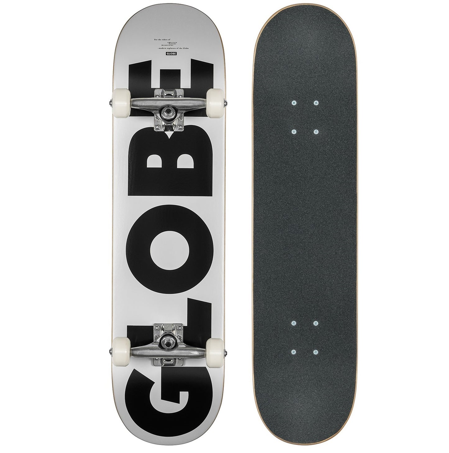 Globe G0 Fubar 8" White/Black #10525402-WHT/BLK - complete Skateboard - Skateboards