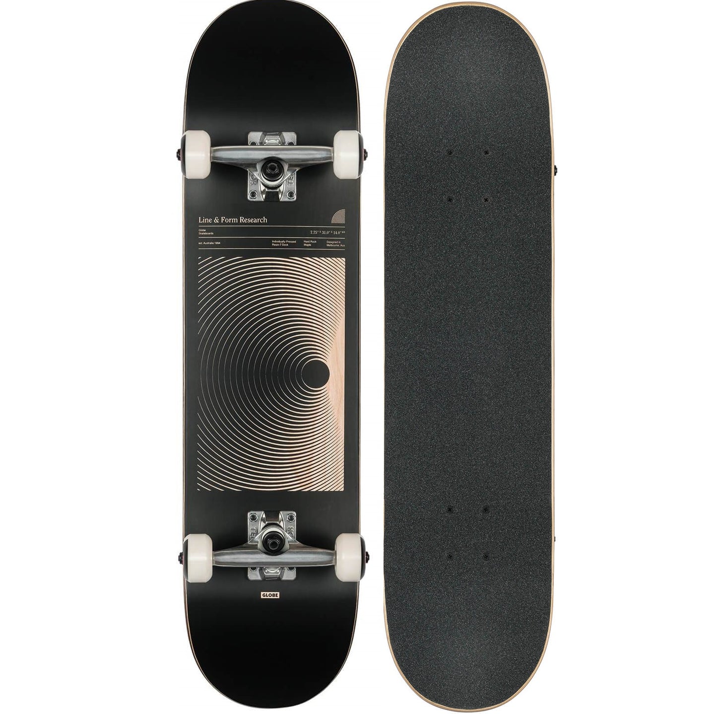 Globe G1 Lineform 7'75 - Black 10525410 - complete Skateboard - Skateboards