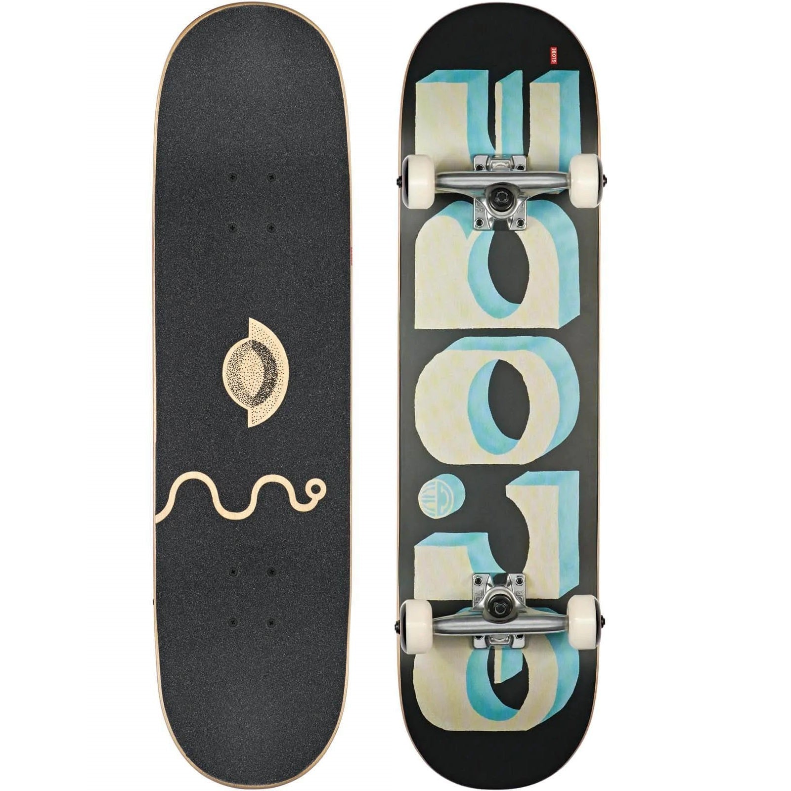 Globe G1 D Blocks - 8.0" Black/Yellow #10525429-BLKYEL Complete Skateboard - Skateboards