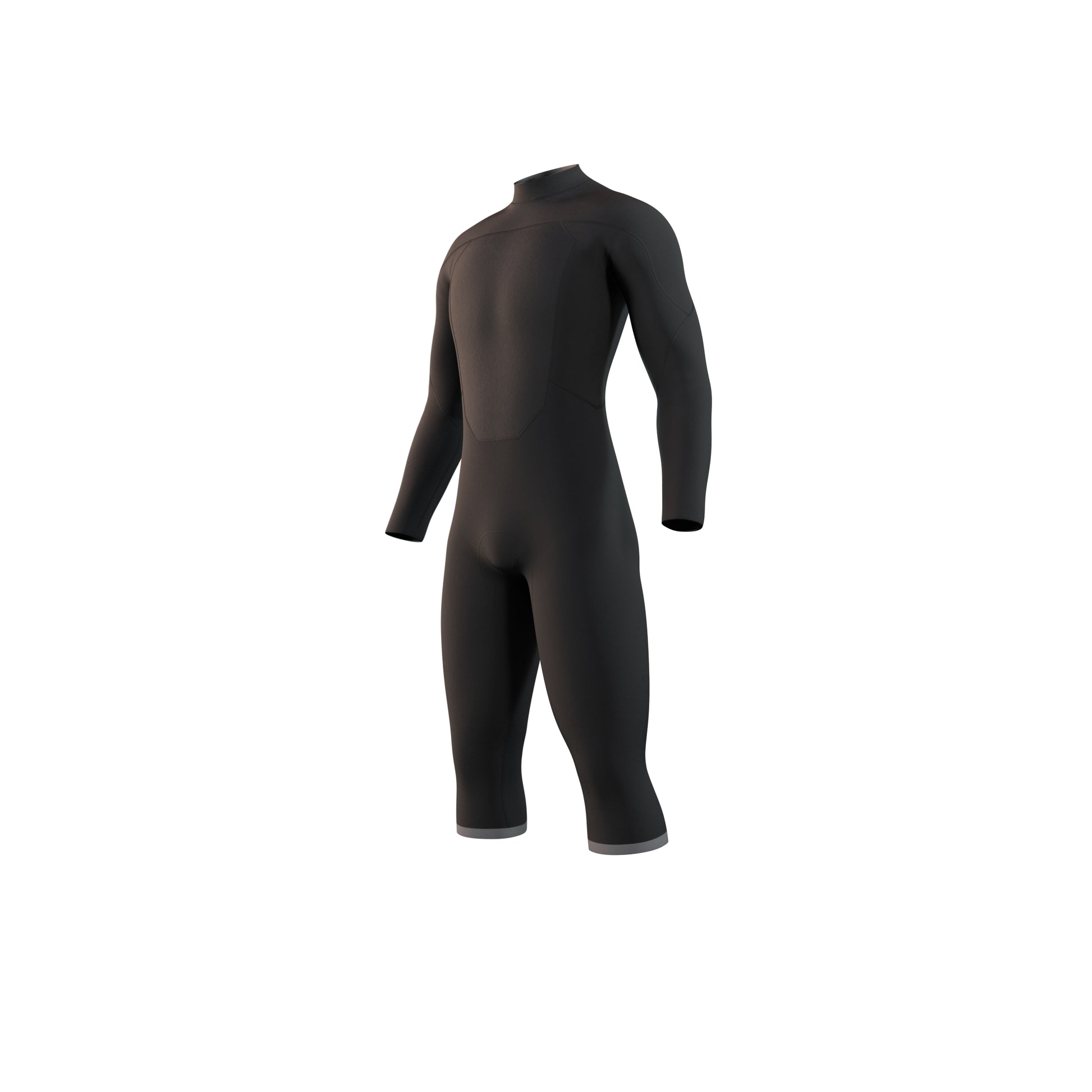 Mystic Brand Longarm Shortleg 3/2mm Bzip Flatlock - Long Arm / Back-zip