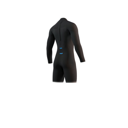 Mystic Brand Longarm Shorty 3/2mm Bzip Flatlock - Long Arm / Back-zip