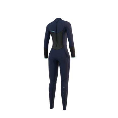 Mystic Brand Fullsuit 3/2mm Bzip Flatlock Women Night Blue - Fullsuit / Back-zip