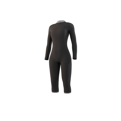 Mystic Brand Longarm Shortleg 3/2mm Bzip Flatlock Women Night Blue - Long Arm / Back-zip