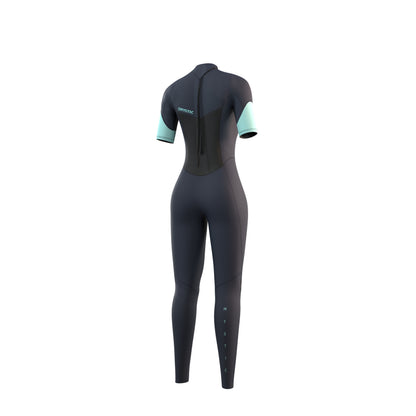 Mystic Brand Shortarm 3/2mm Bzip Flatlock Women Night Blue - Short Arm / Back-zip