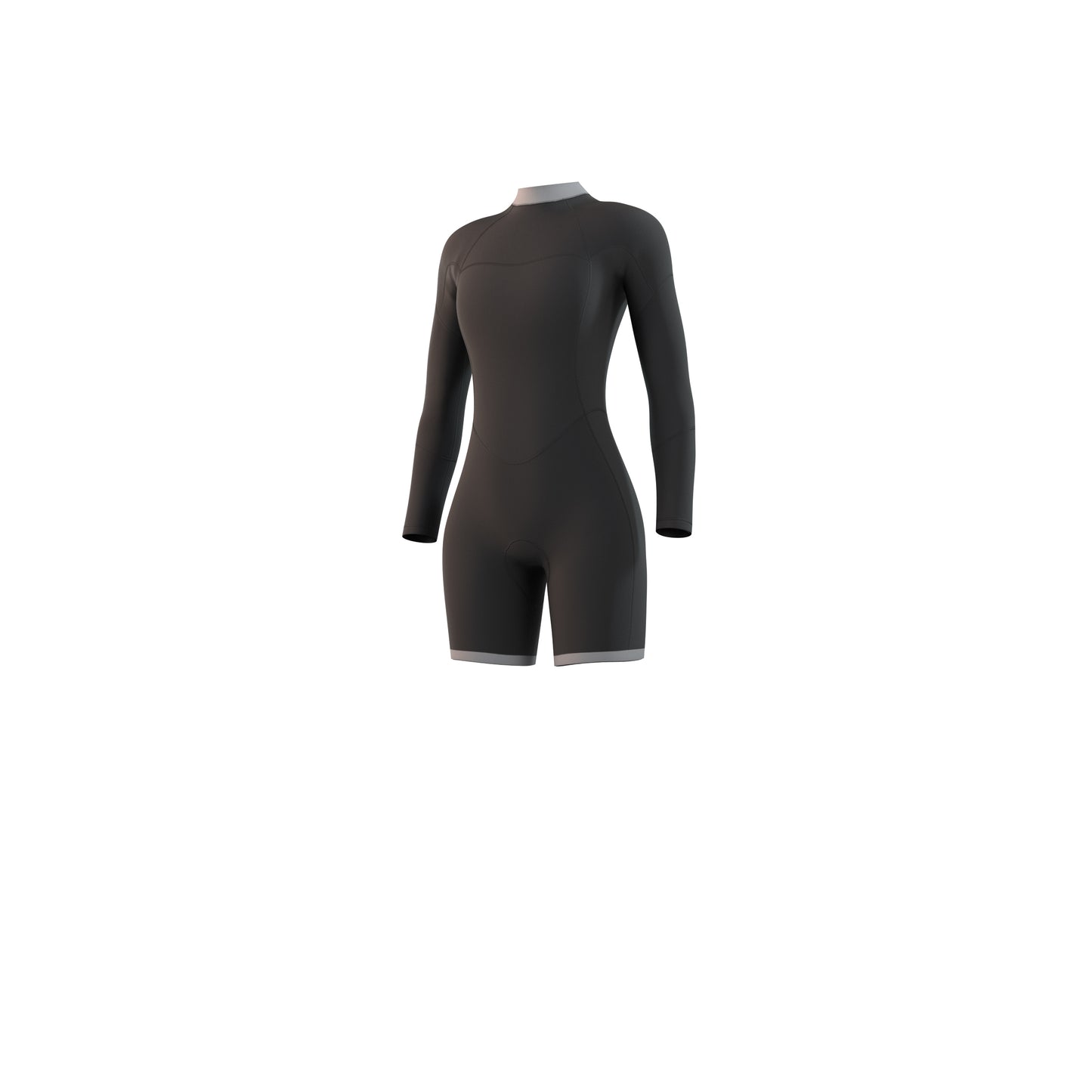 Mystic Brand Longarm Shorty 3/2mm Bzip Flatlock Women Night Blue - Long Arm / Back-zip