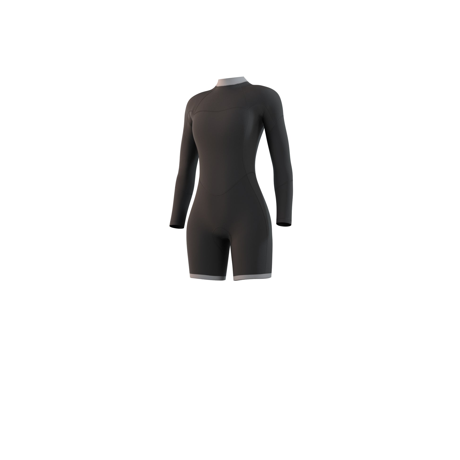 Mystic Brand Longarm Shorty 3/2mm Bzip Flatlock Women Night Blue - Long Arm / Back-zip