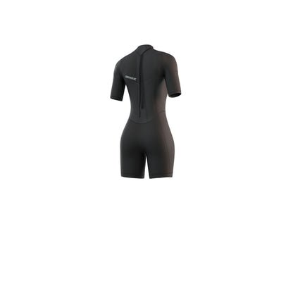 Mystic Brand Shorty 3/2mm Bzip Flatlock Women - Short Arm / Back-zip