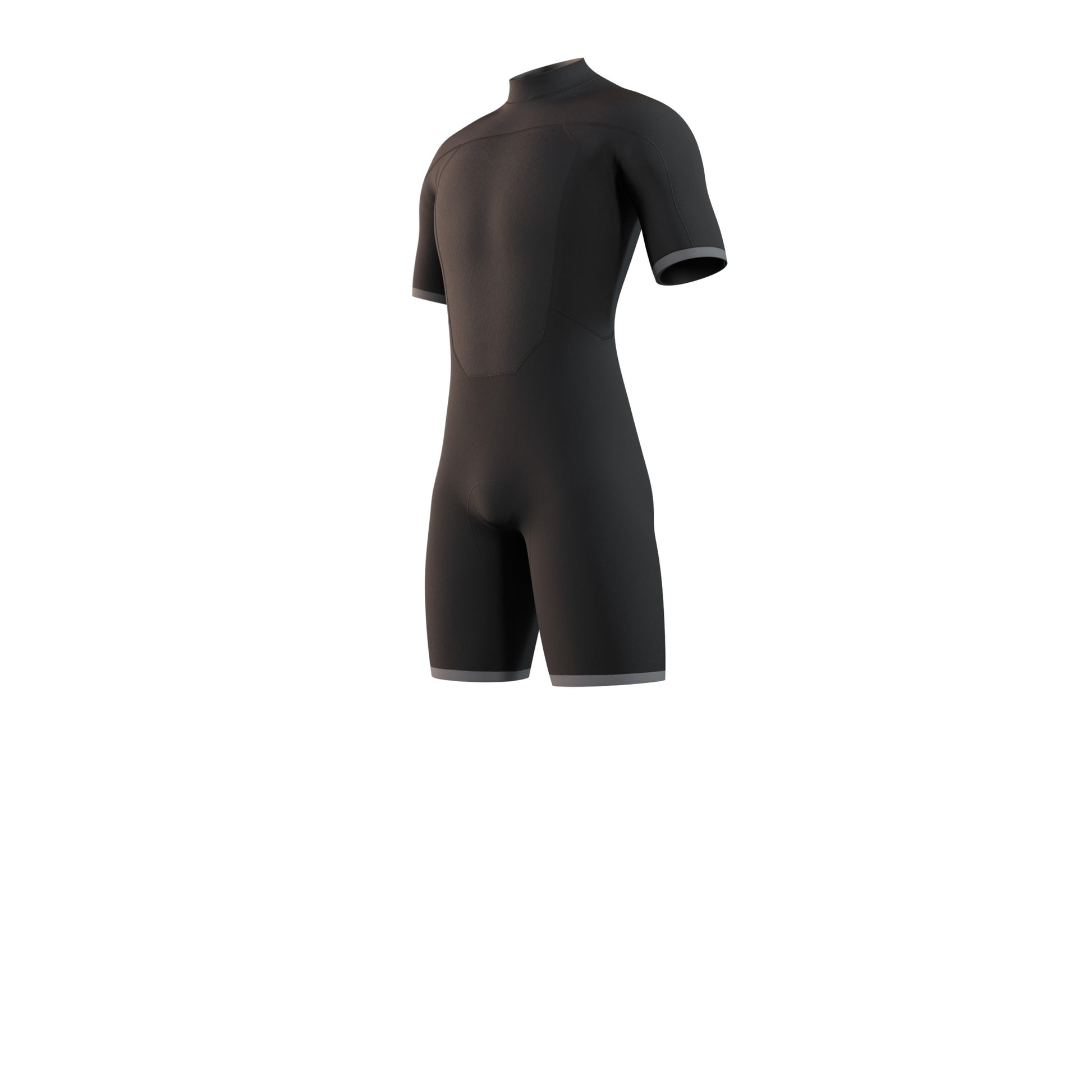 Mystic Brand Shorty 3/2mm Bzip Flatlock - Short Arm / Back-zip