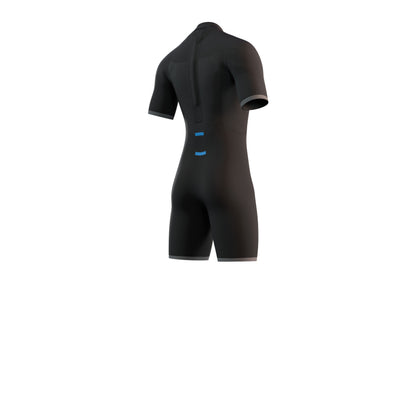 Mystic Brand Shorty 3/2mm Bzip Flatlock - Short Arm / Back-zip