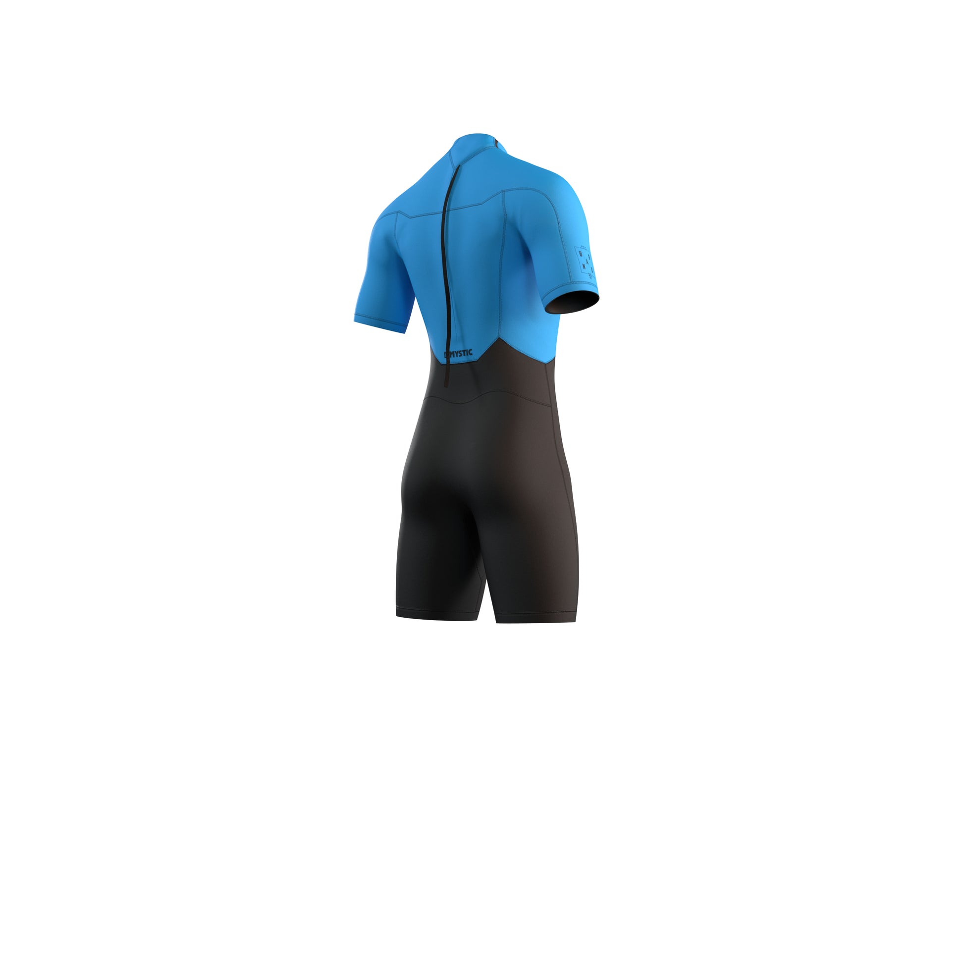 Mystic Brand Shorty 3/2mm Bzip Flatlock - Short Arm / Back-zip