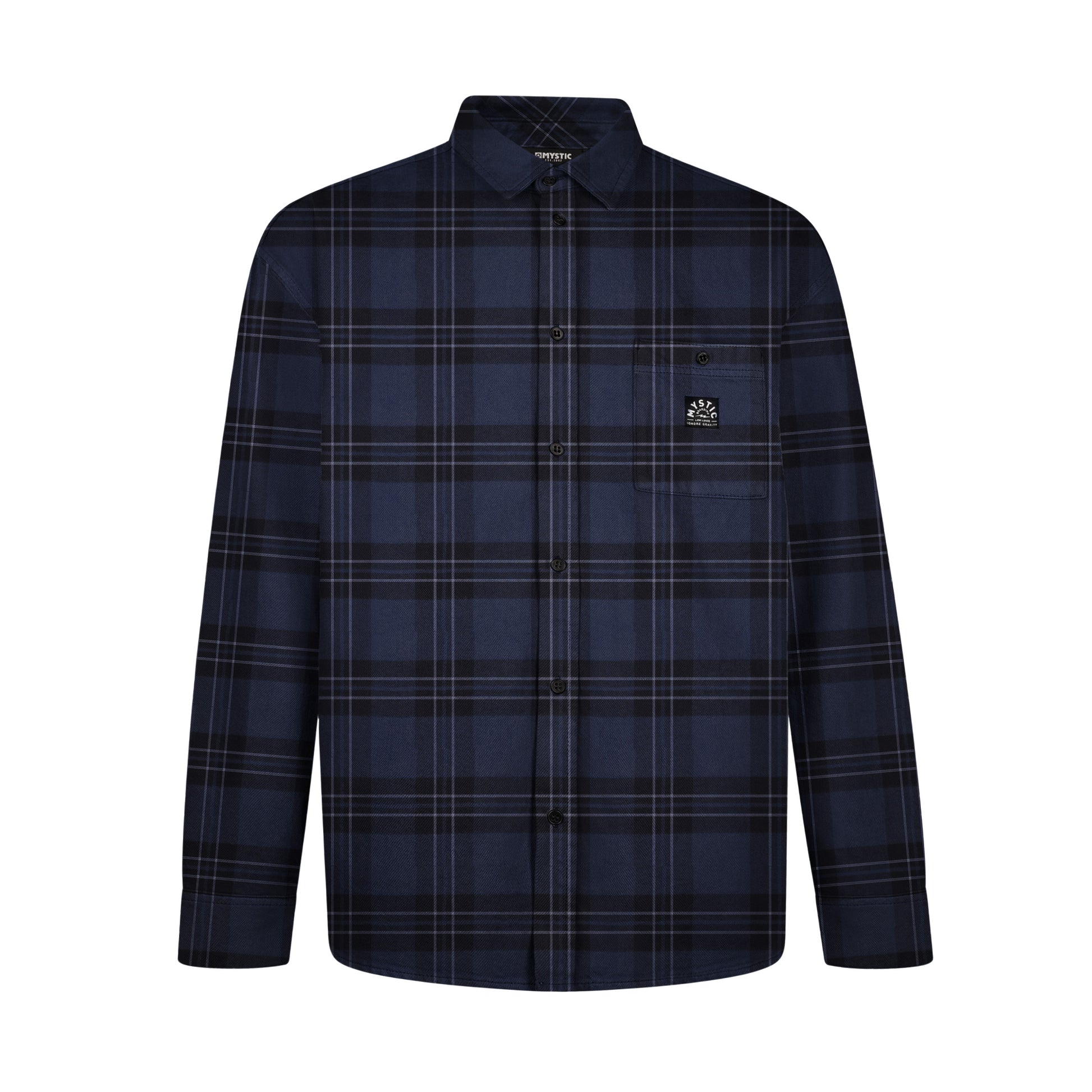 Mystic Golden Hour Shirt Men Night Blue - L/S Shirts